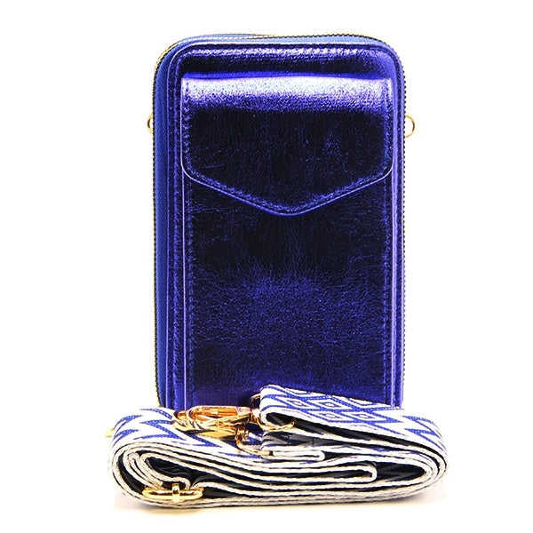 Super Cute Metallic Guitar Strap Bag - Phone - Wallet - Lots of Colors