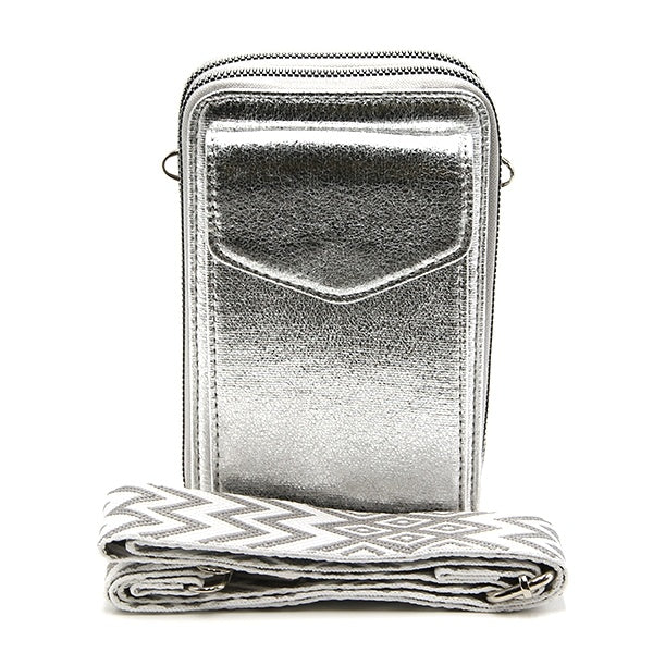 Super Cute Metallic Guitar Strap Bag - Phone - Wallet - Lots of Colors