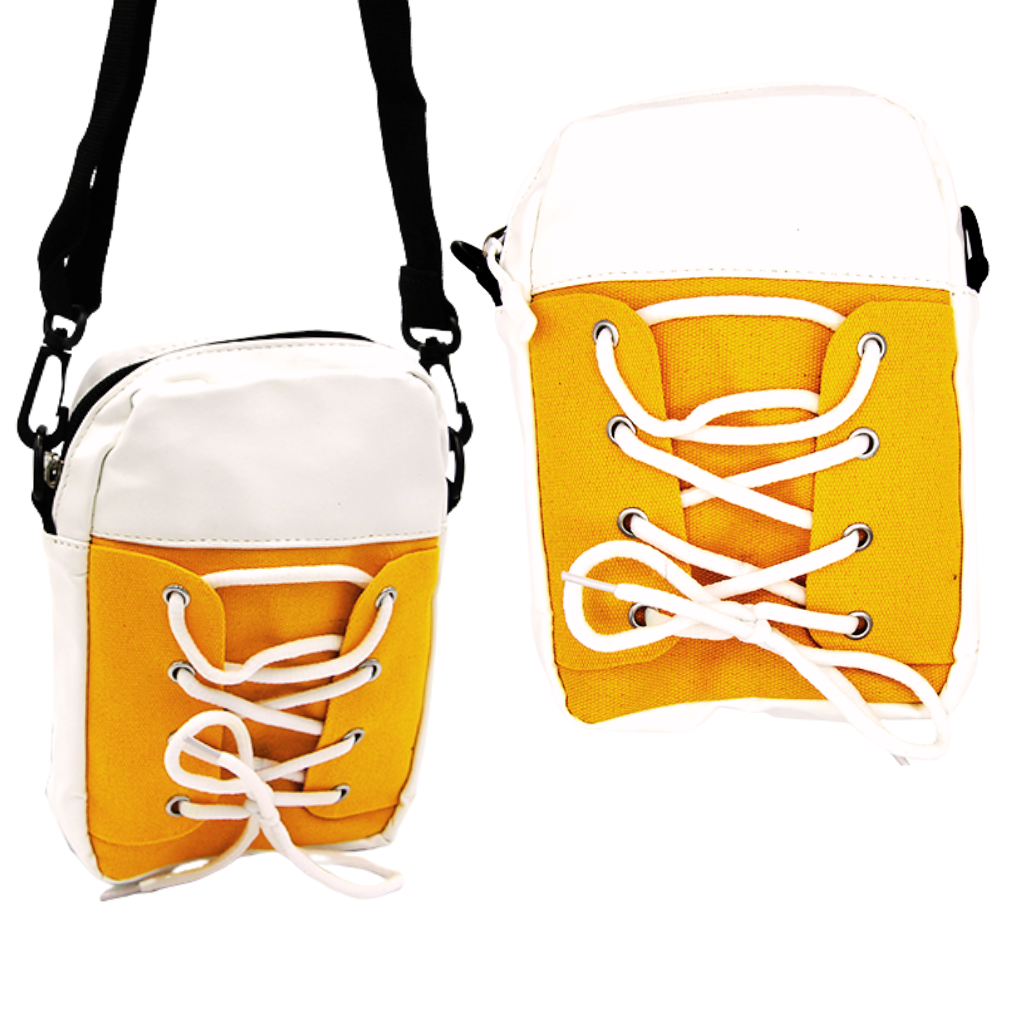 SO CUTE Sneaker Messenger Bag - Detachable Adjustable Strap - 4 Colors