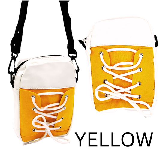 SO CUTE Sneaker Messenger Bag - Detachable Adjustable Strap - 4 Colors