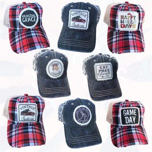 Sassy Holiday Trucker Hat - Merry Christmas Santa