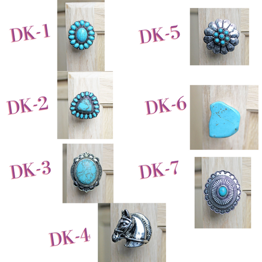 Designer Easy-on Cabinet Knobs - Many Styles