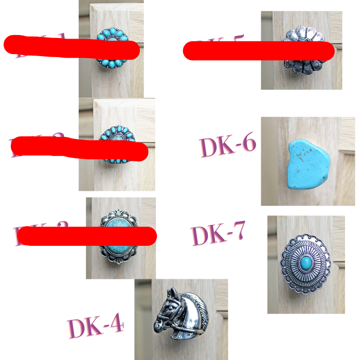 Designer Easy-on Cabinet Knobs - Many Styles