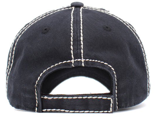 Wine O'Clock Hat - Black