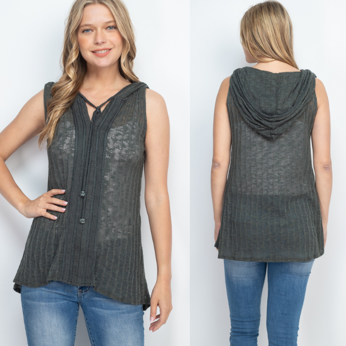 So Cute Knit Hoodie Tops - 3 Colors
