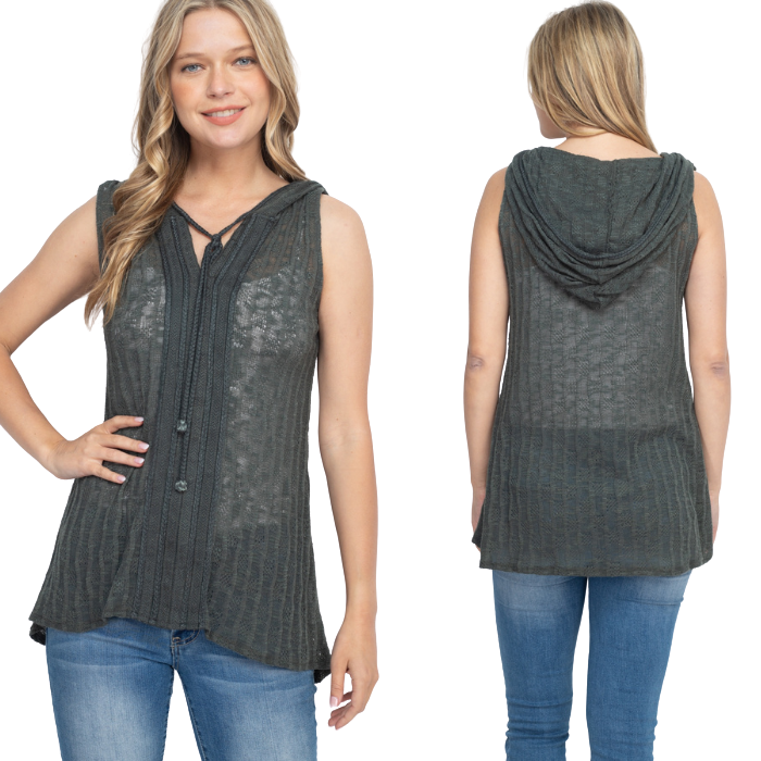 So Cute Knit Hoodie Tops - 3 Colors