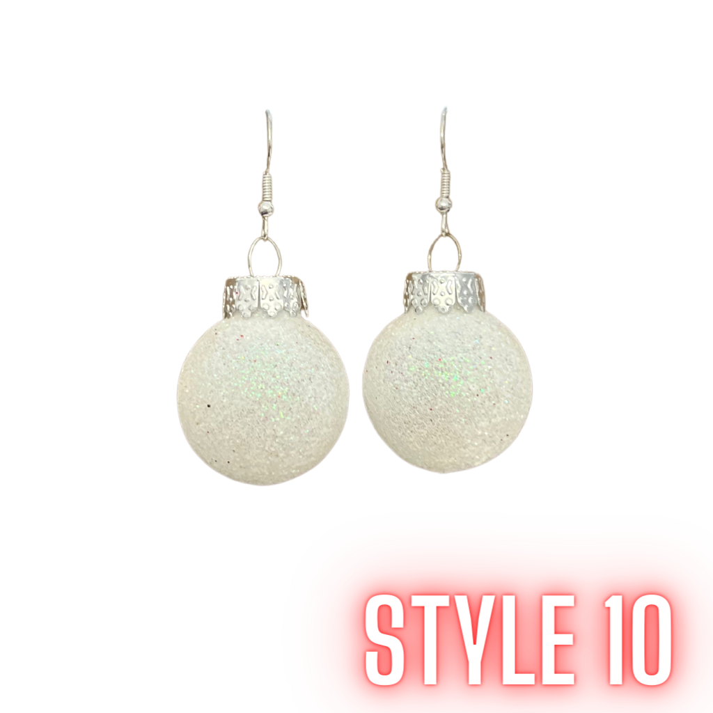 Christmas Confetti Glitter Earrings - Many Styles