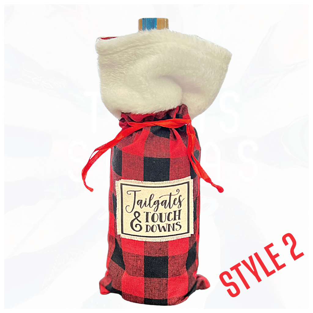 Sassy Holiday Wine Liquor Bags - Many Styles