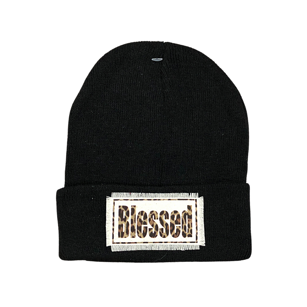Sassy Beanie Hat -Blessed
