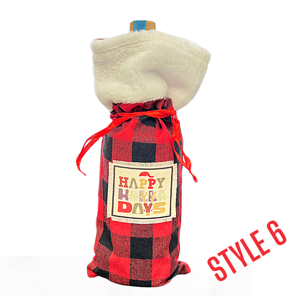 Sassy Holiday Wine Liquor Bags - Many Styles