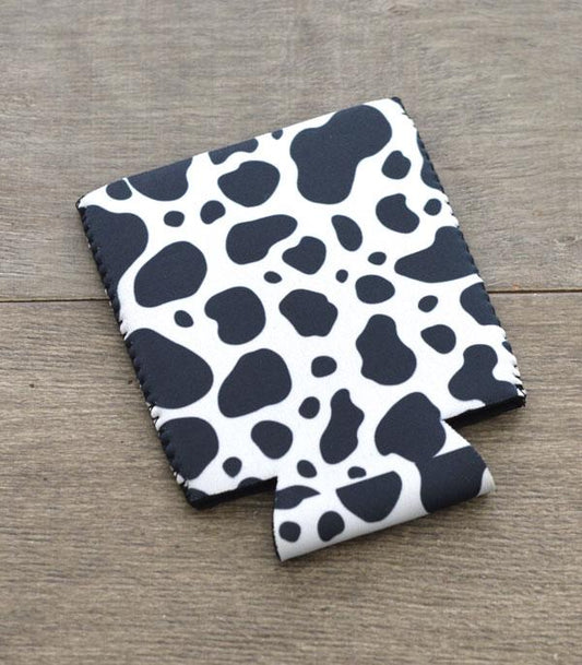 Cow Print Drink Koozie Can Cooler