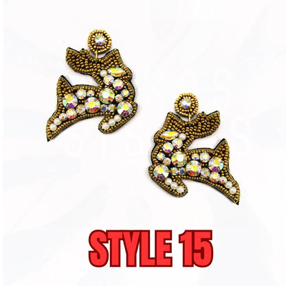 Christmas Seed Bead Earrings - Many Styles