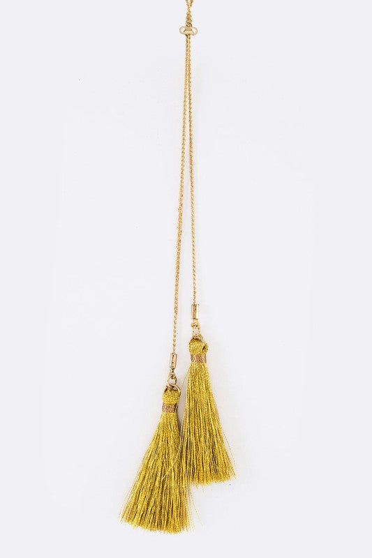 Tassel Drops Layer Necklace