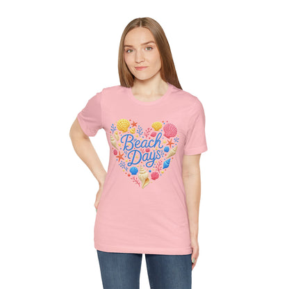 Beach Days heart seashells T-Shirt