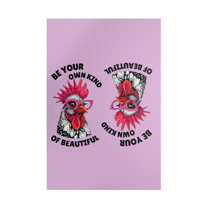 Be Your Own Kind of Beautiful Chicken Puzzle | Assorted Size Jigsaw Puzzles