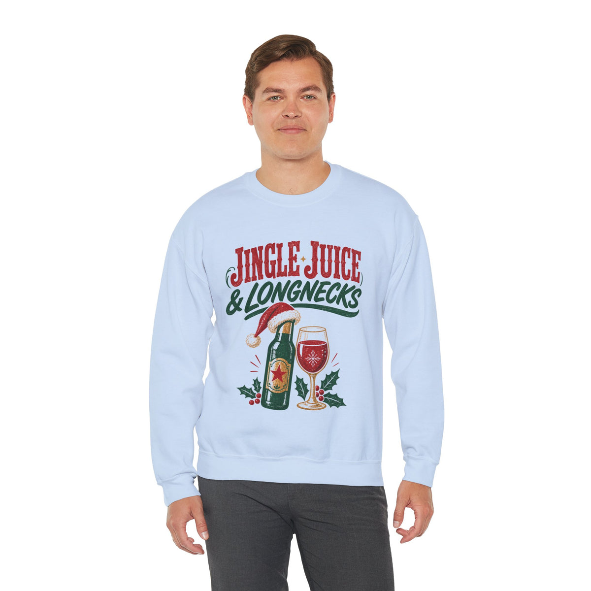 Jingle Juice & Longnecks Christmas Sweatshirt