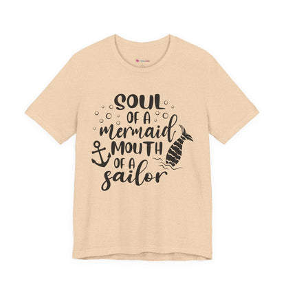 Mermaid Soul Tee — "Soul of a Mermaid, Mouth of a Sailor" Graphic T-Shirt