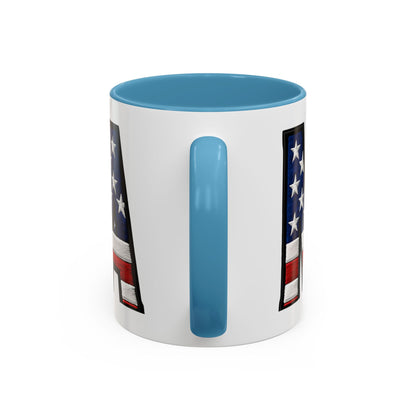 Patriotic AMERICA Flag MAMA Accent Coffee Mug 11 or 15oz