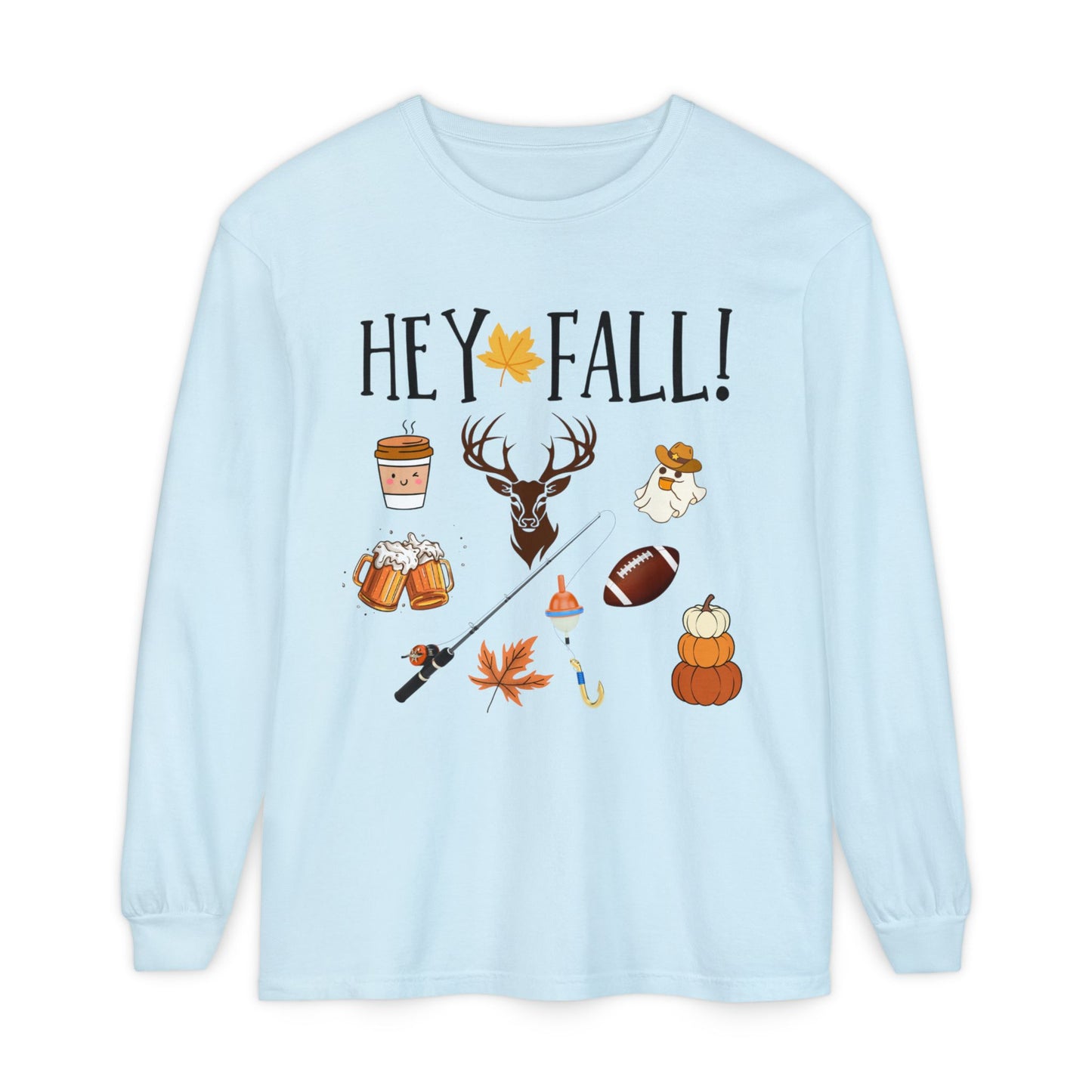 HEY Fall Themed Long Sleeve T-Shirt