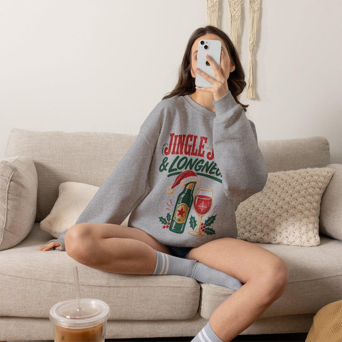 Jingle Juice & Longnecks Christmas Sweatshirt