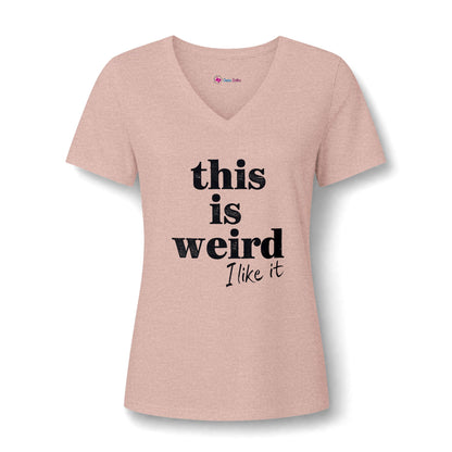 this is weird I like it V-Neck T-Shirt