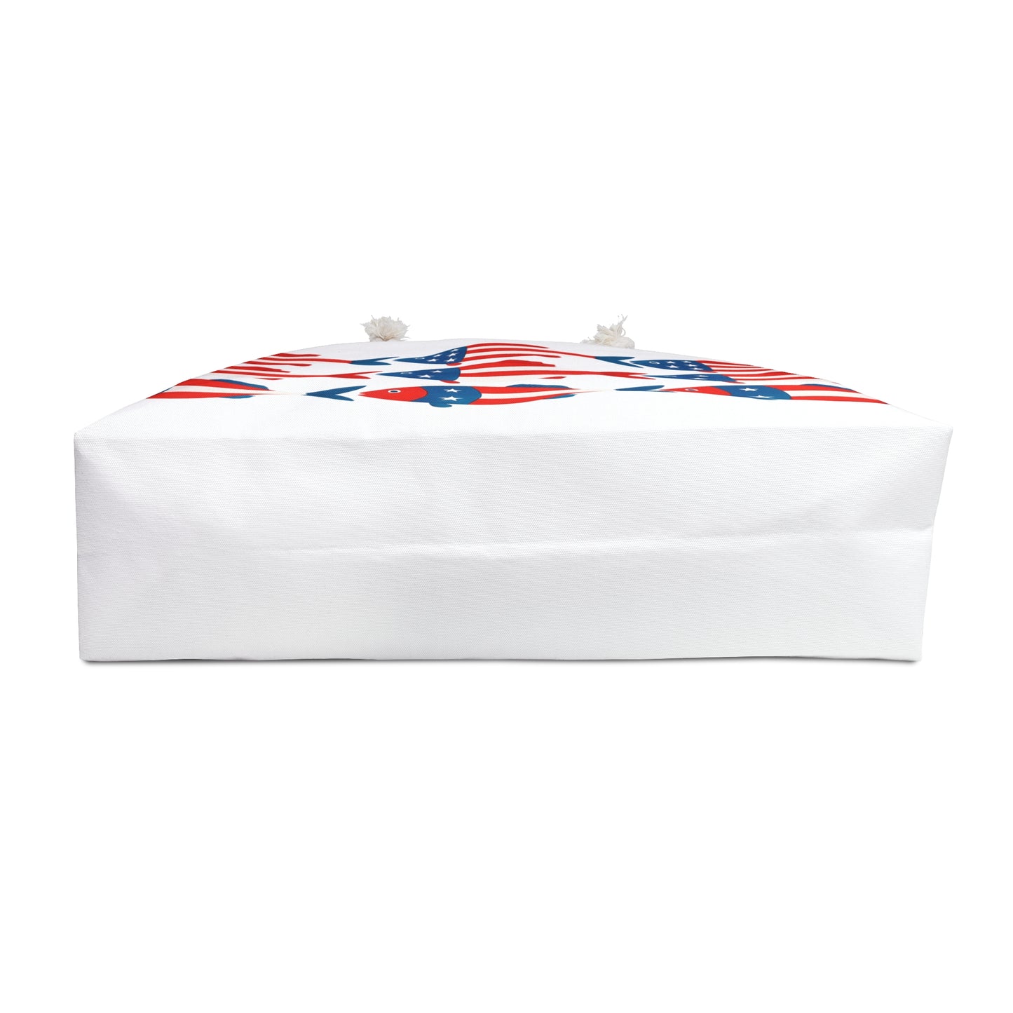 Patriotic Fish Weekender Bag – Red White & Blue Nautical Travel Tote