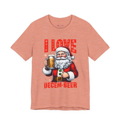 Funny Santa I LOVE DECEM-BEER T-Shirt
