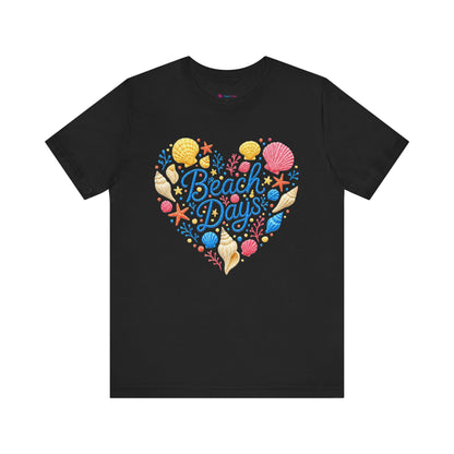 Beach Days heart seashells T-Shirt