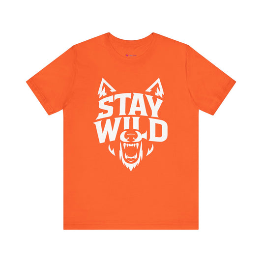 Wolf Face Unisex Tee - STAY WILD T-Shirt