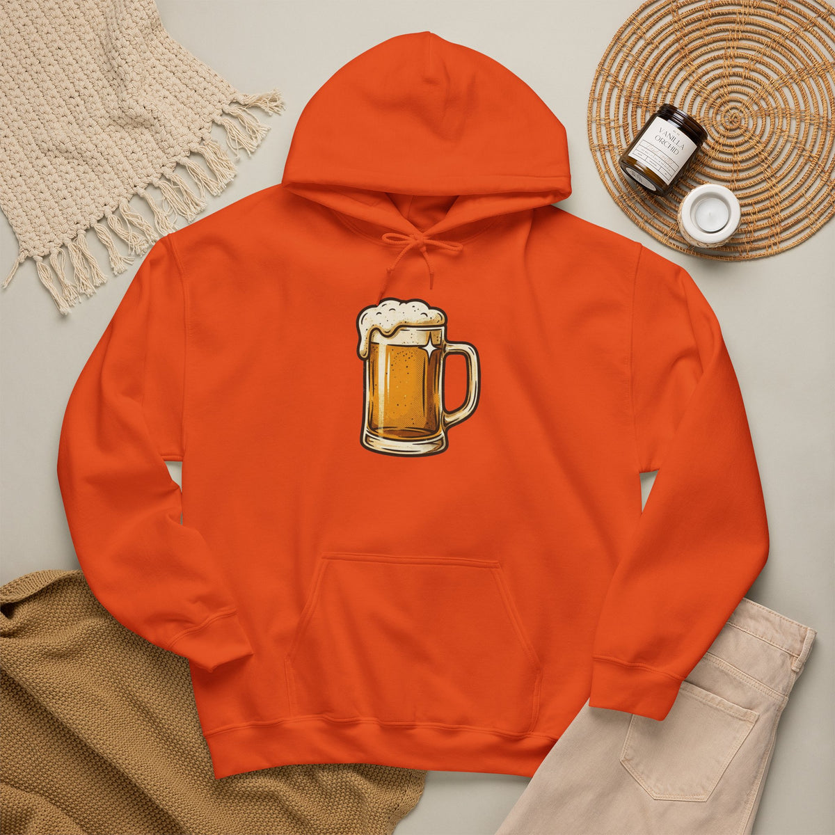 Beer Mug Hoodie — Cozy Beer Graphic Pullover for Brewers & Pub Lovers