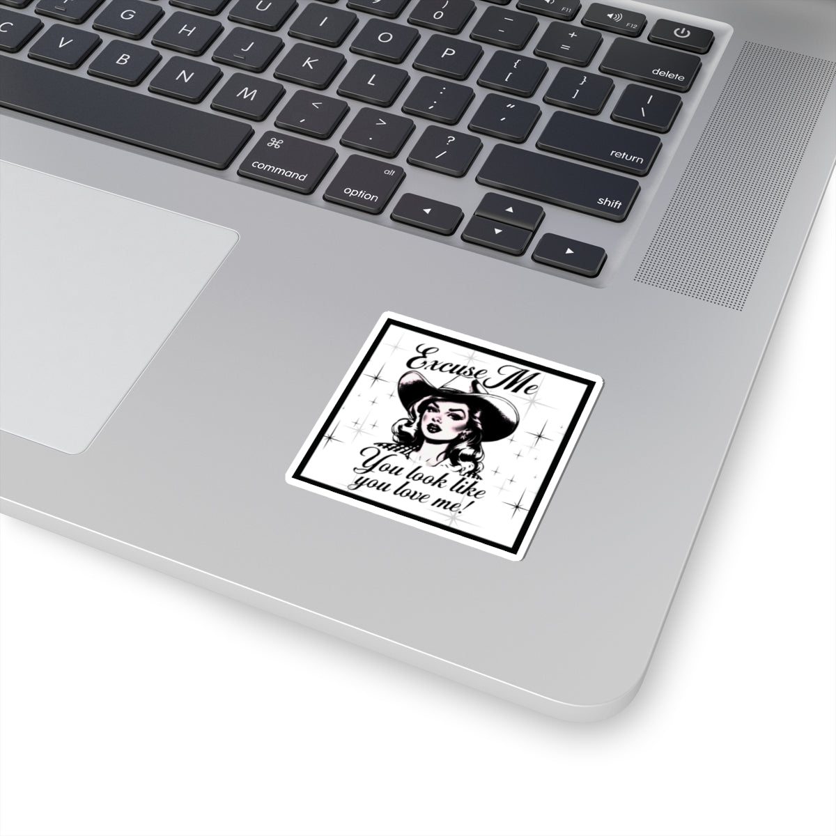 Cowgirl You Look Like You Love Me Kiss-Cut Stickers