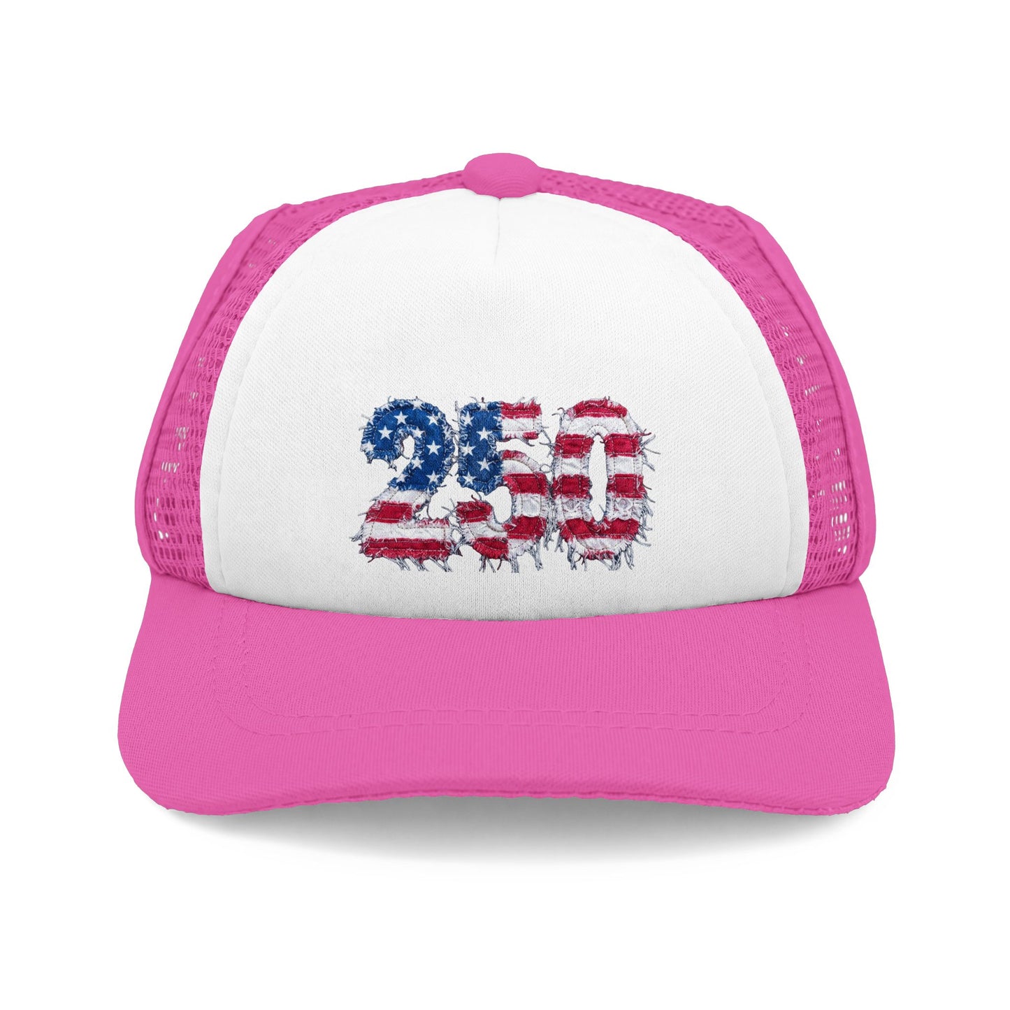 American Flag 250th 4th of July Dog Trucker Hat
