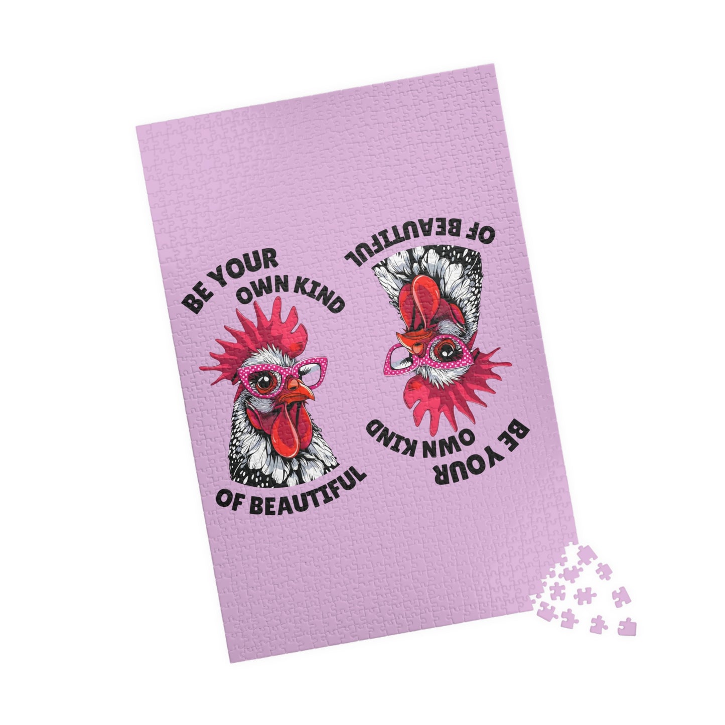 Be Your Own Kind of Beautiful Chicken Puzzle | Assorted Size Jigsaw Puzzles
