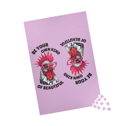 Be Your Own Kind of Beautiful Chicken Puzzle | Assorted Size Jigsaw Puzzles