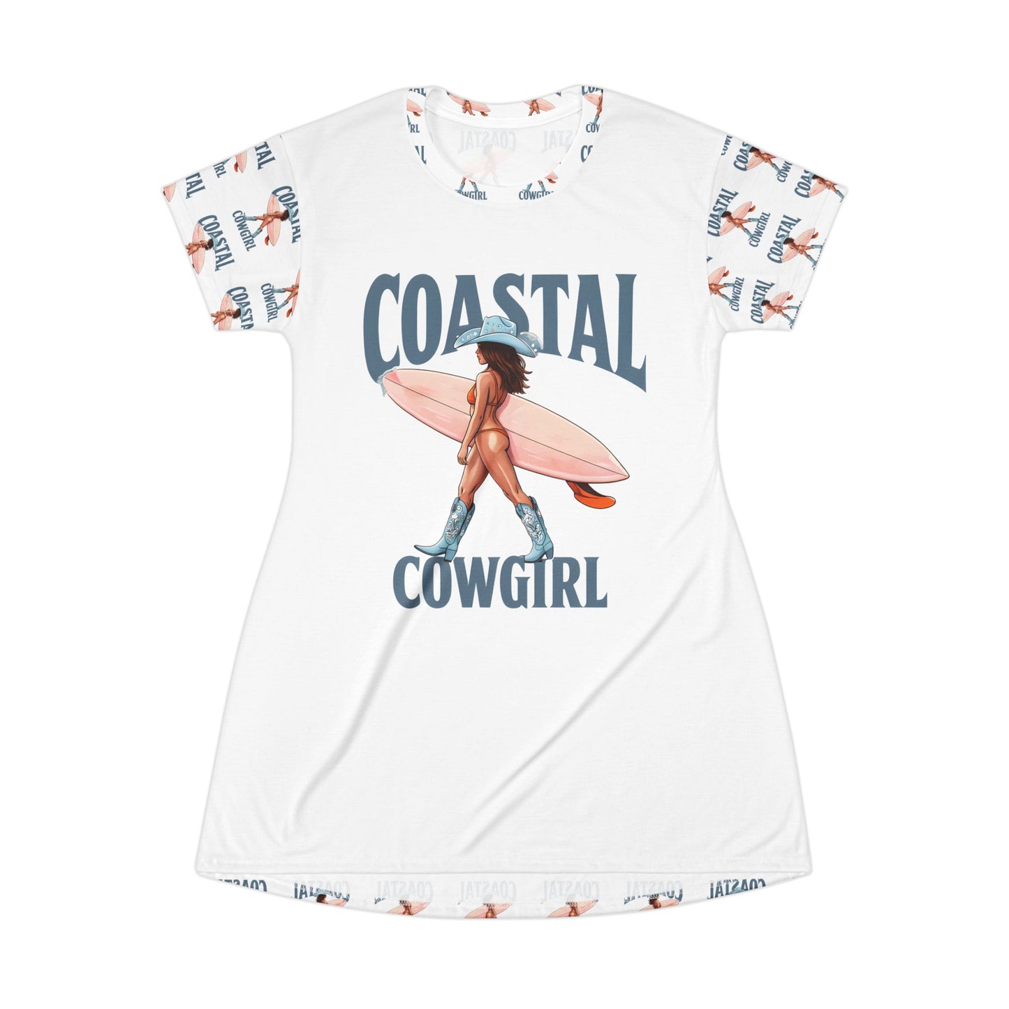 Coastal Cowgirl T‑Shirt Dress — Surfing Cowgirl Cover Up