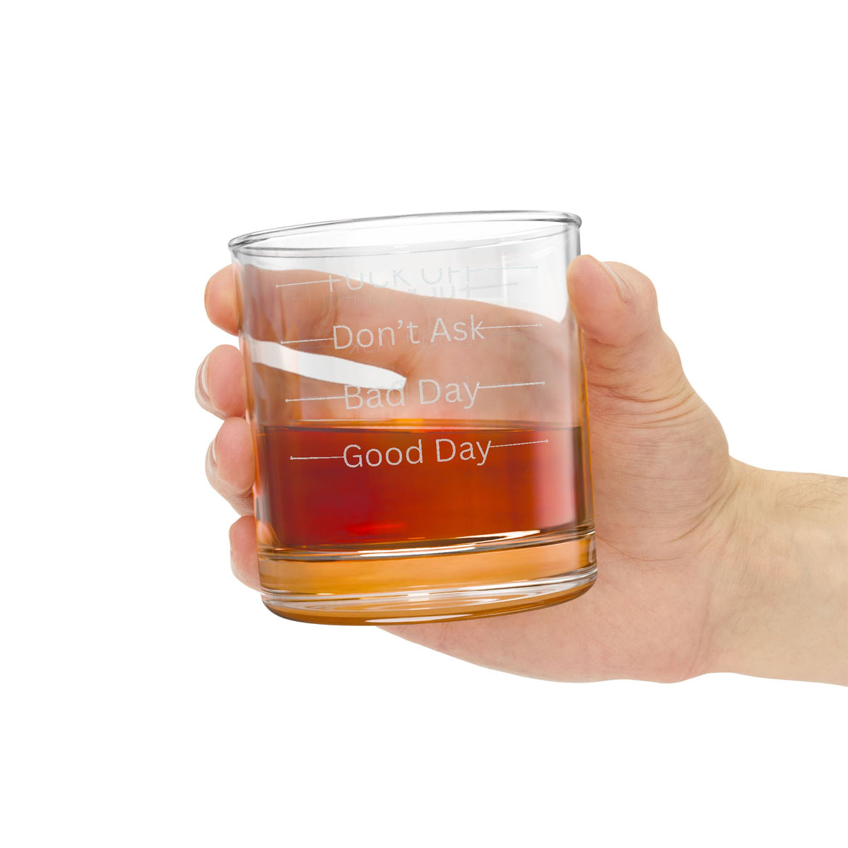 Engraved MOOD MARKER Whiskey Glass 10.5oz — Cocktail Lovers