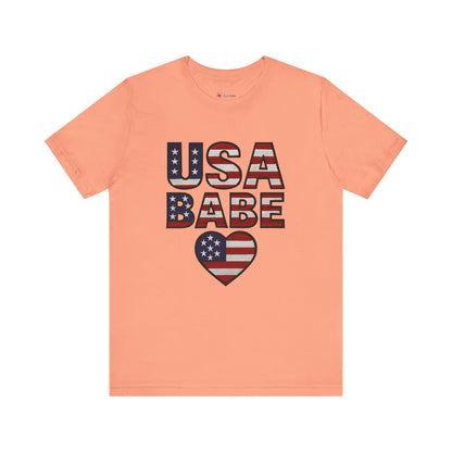 USA BABE HEART T-SHIRT