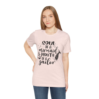 Mermaid Soul Tee — "Soul of a Mermaid, Mouth of a Sailor" Graphic T-Shirt