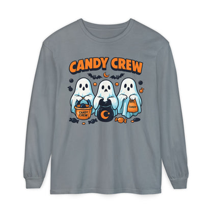 Halloween Ghosts Candy Crew Long Sleeve T-Shirt