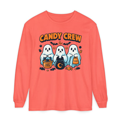 Halloween Ghosts Candy Crew Long Sleeve T-Shirt