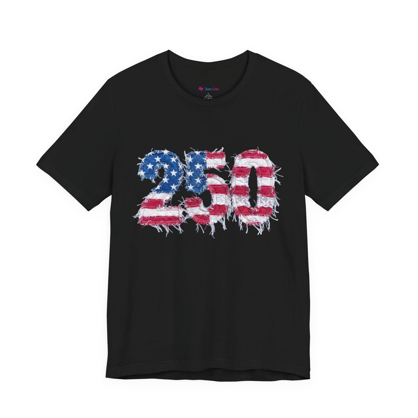 4th of July Frayed Patch Graphic Tee — Patriotic Independence Day T-Shirt