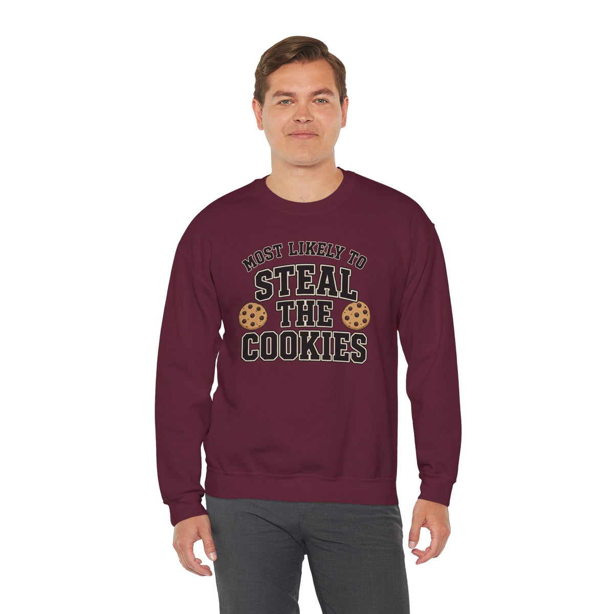 Most Likely To Steal The Cookies Sweatshirt - Christmas Crewneck