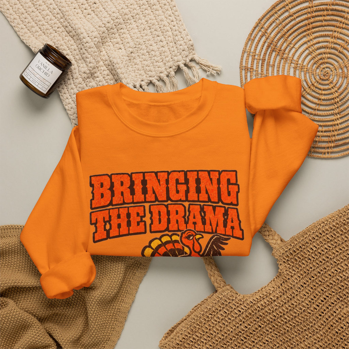 Bringing the Drama & the Queso Thanksgiving Sweatshirt