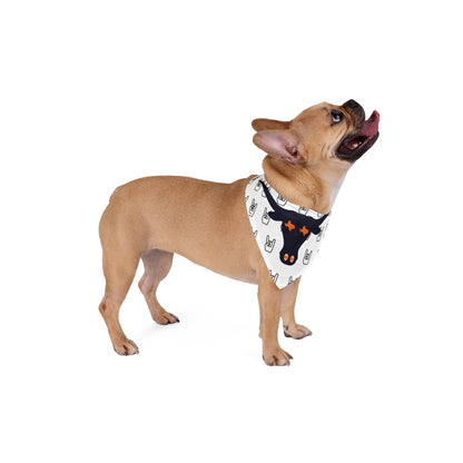 Rockin' Pet Bandana for Longhorn Lovers, Dog Accessories, Festival Gear, Pet Outfit, Cute Dog Wear, Unique Pet Gift