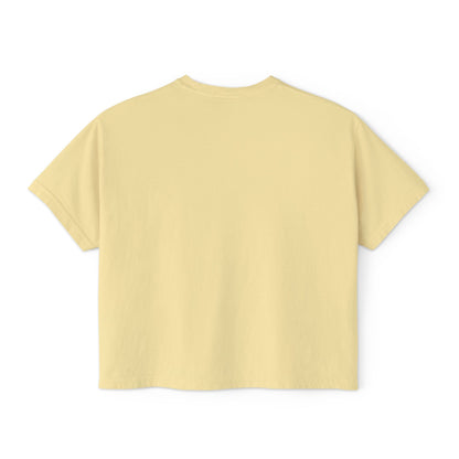 Beach Days Heart Graphic Tee — Women's Boxy Summer T-Shirt