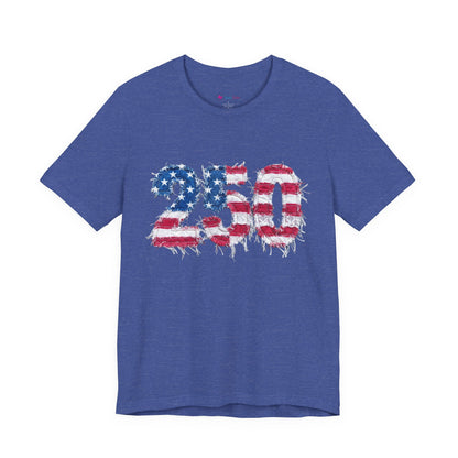 4th of July Frayed Patch Graphic Tee — Patriotic Independence Day T-Shirt