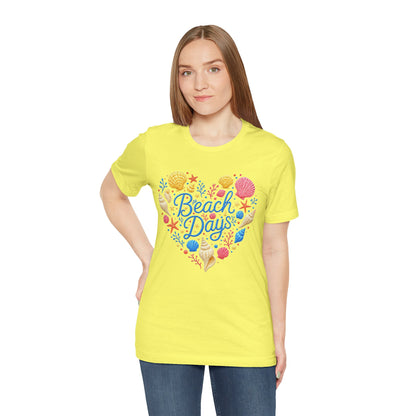 Beach Days heart seashells T-Shirt