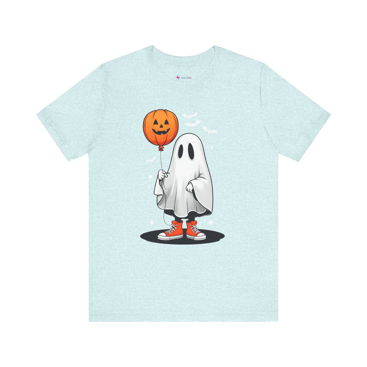 Ghost Tee with Orange Hightops and Pumpkin Balloon