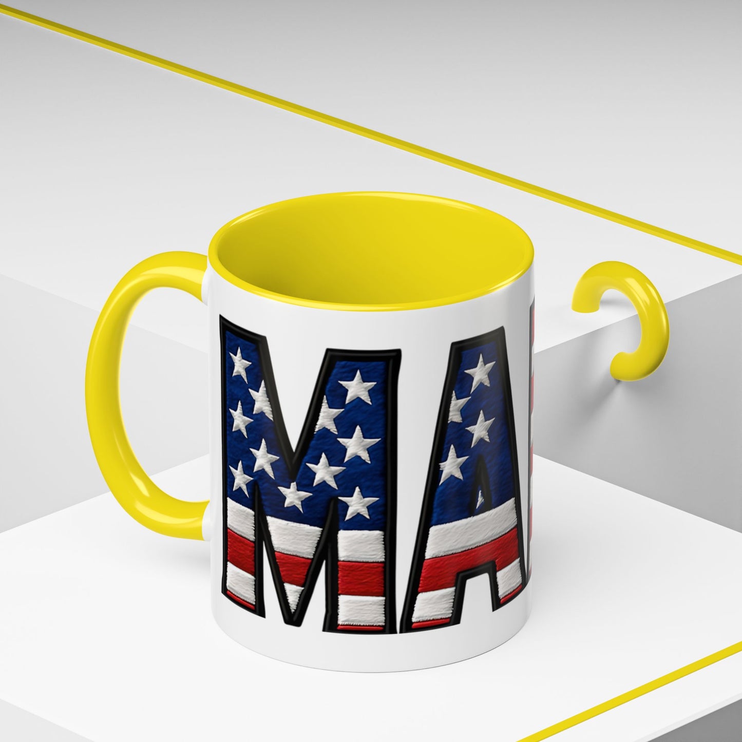 Patriotic AMERICA Flag MAMA Accent Coffee Mug 11 or 15oz