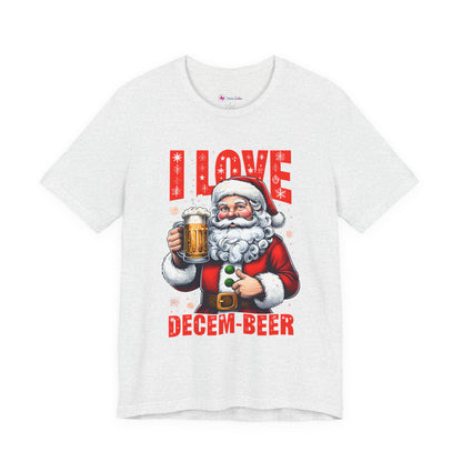 Funny Santa I LOVE DECEM-BEER T-Shirt
